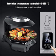 Smokeless BBQ Infrared Electric Grill Roaster Grilled Meat Baking Pan Hotplate Non-Stick Korean Barbecue Stove Machine Uptodate