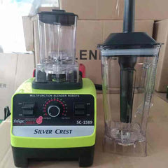 Silver Crest Blender Professional Heavy Duty Commercial Mixer Juicer Speed Grinder And Ice Smoothies For Home & Shop
